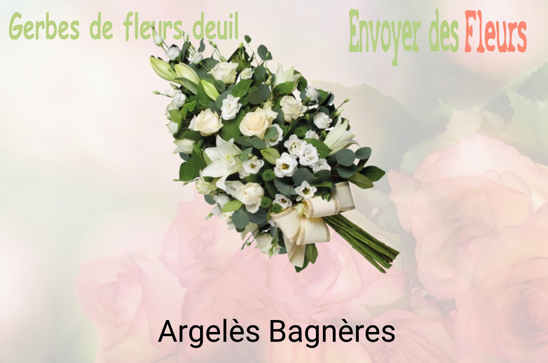 Gerbe de fleurs de deuil livrée à Argelès-Bagnères